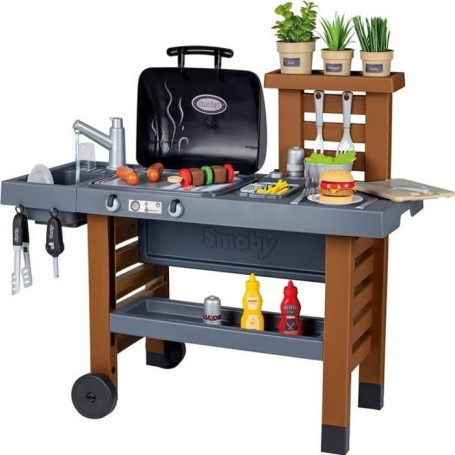 Smoby - Garden Kitchen - Cuisine d'Extérieur Evolutive - Grill Avec Flam 189,99 €