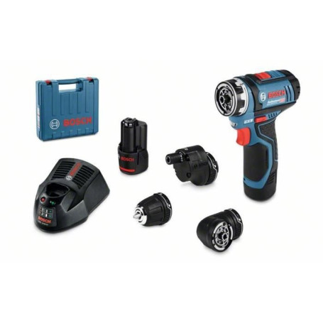 Perceuse Visseuse BOSCH PROFESSIONAL Flexiclic GSR 12V-15 FC + 2 batteri 239,99 €