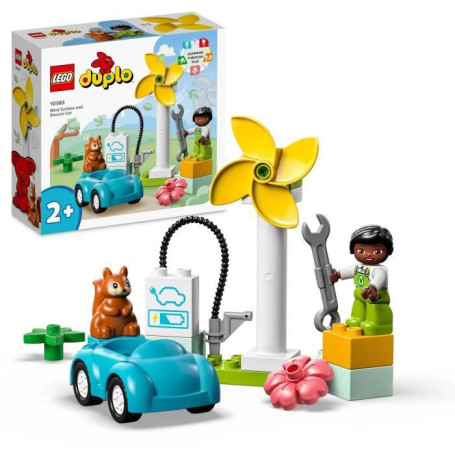 LEGO DUPLO Ma Ville 10985 L'Éolienne et la Voiture Électrique. Jouet Voi 22,99 €