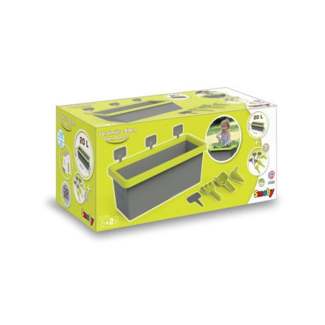 SMOBY Jardinere Eden garnie 20L : pelle + râteau + plantoir + 4 écriteau 81,99 €