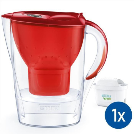 BRITA Carafe filtrante Marella rouge (2.4L) inclus 1 cartouche filtrante 44,99 €