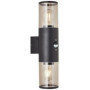 SERGIORO Applique extérieure 2L avec détecteur. noir depoli. 2xE27 20W. 56,99 €
