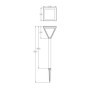 Balise solaire inox diffuseur verre perlé 25 lumens blanc chaud 35,99 €