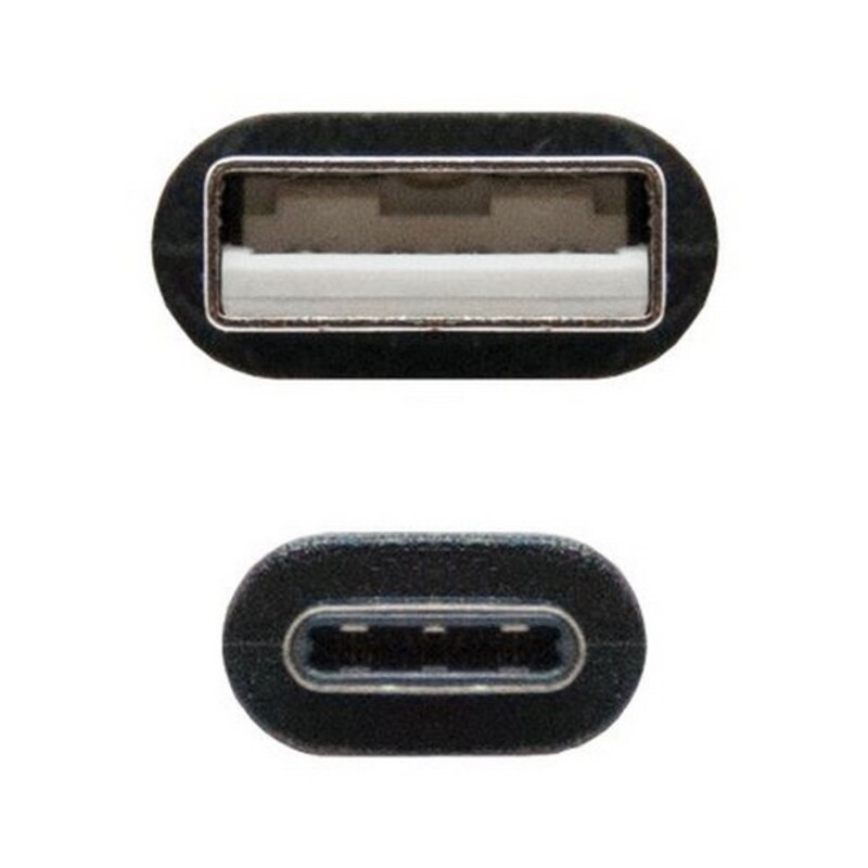 Image secondaire de NanoCâble USB 2.0, 2m câble USB USB C 2 x USB A Noir