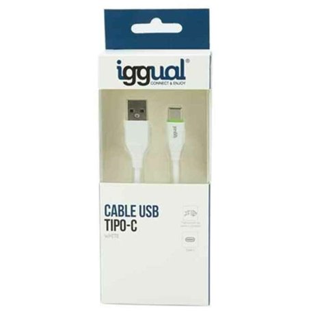 Câble USB A vers USB C iggual IGG316948 1 m Blanc 13,99 €