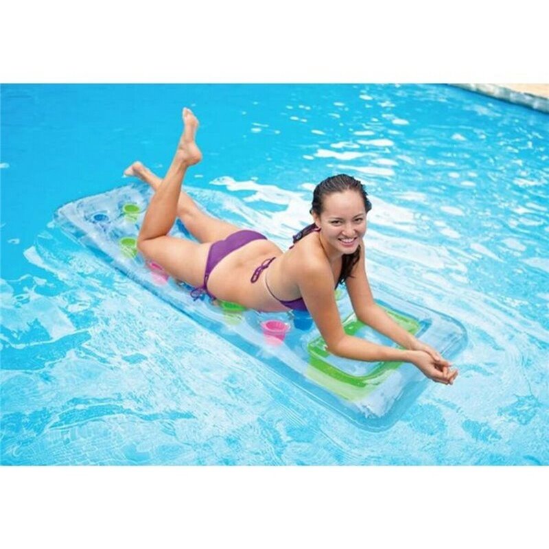Matelas Gonflable Intex 18 Verres Transparent 188 x 17 x 71 cm
