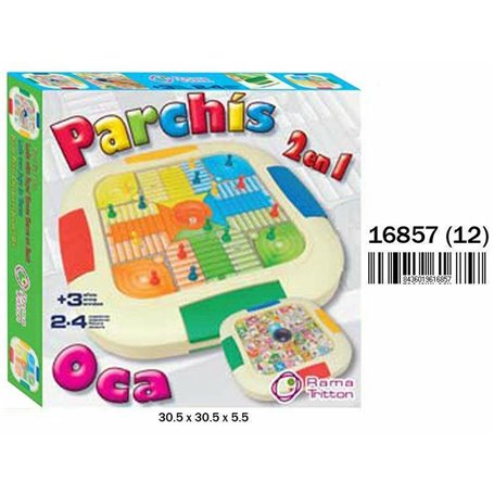 Jeu de petit chevaux et de l'oie 30,5 x 30,5 x 5,5 cm 25,99 €