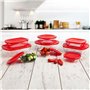 Panier-repas carré avec couvercle Ô Cuisine Cook & Store Rouge 1 L 20 x  85,99 €