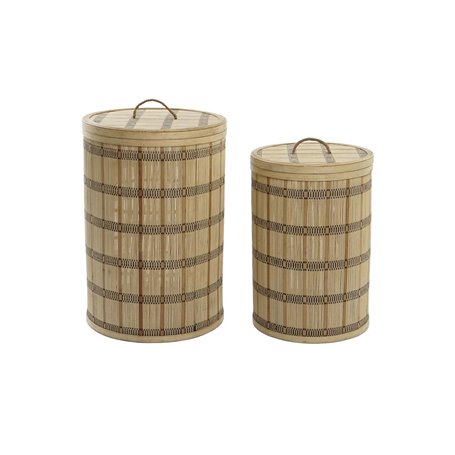 Set de basket DKD Home Decor 40 x 40 x 63 cm Bambou 259,99 €