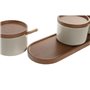Sucrier DKD Home Decor 29 x 10 x 7 cm Beige Marron Bois d'hévéa (7 Unité 110,99 €