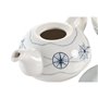 Jeu de Théière DKD Home Decor Bleu Blanc 750 ml Dolomite (3 Unités) 64,99 €