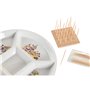 Ensemble à apértif DKD Home Decor 23,5 x 23,5 x 7 cm Naturel Rouge Multi 30,99 €