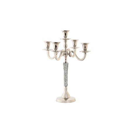 Pot à Bougie DKD Home Decor Argenté Aluminium Acrylique 26 x 26 x 36 cm 84,99 €