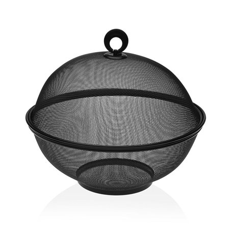 Coupe à fruits Versa Noir Avec couvercle Métal Acier (28 x 28 x 28 cm) 55,99 €