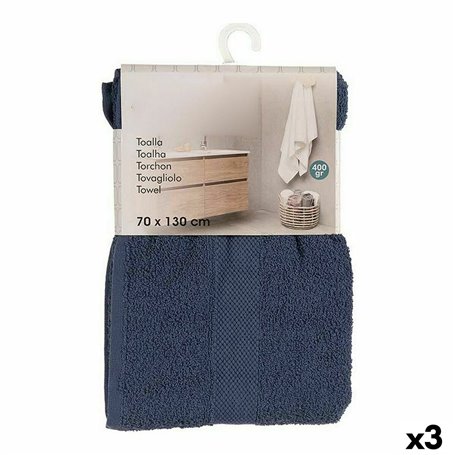 Serviette de toilette Bleu (70 x 0,5 x 130 cm) (3 Unités) 40,99 €