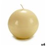 Bougie Crème Cire 10 x 10 x 10 cm (4 Unités) 35,99 €