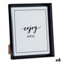 Cadre photo 22,2 x 3,5 x 27,3 cm Noir Plastique verre (6 Unités) 62,99 €