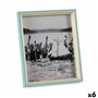 Cadre photo Verre Bleu Blanc 3 x 27 x 22 cm Bois MDF (6 Unités) 59,99 €