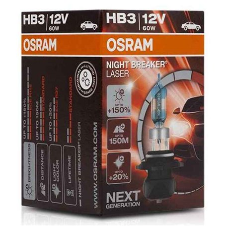 Ampoule pour voiture OS9005NL Osram OS9005NL HB3 60W 12V 44,99 €