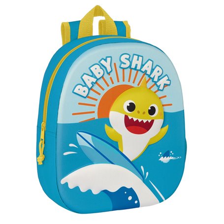 Cartable Baby Shark 3D 27 x 33 x 10 cm Bleu 25,99 €