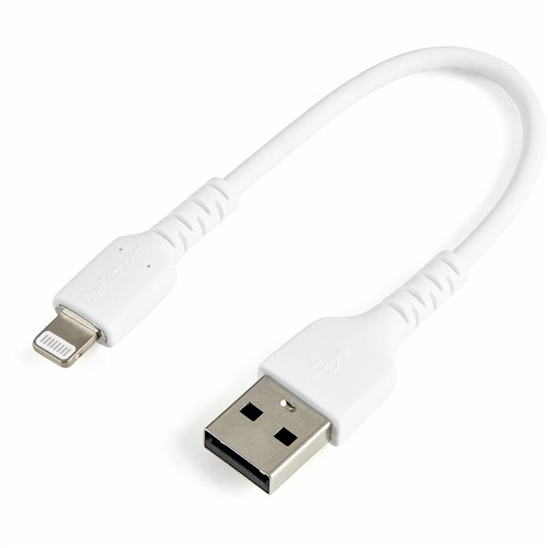 Câble USB vers Lightning Startech RUSBLTmm15cmW Blanc USB A
