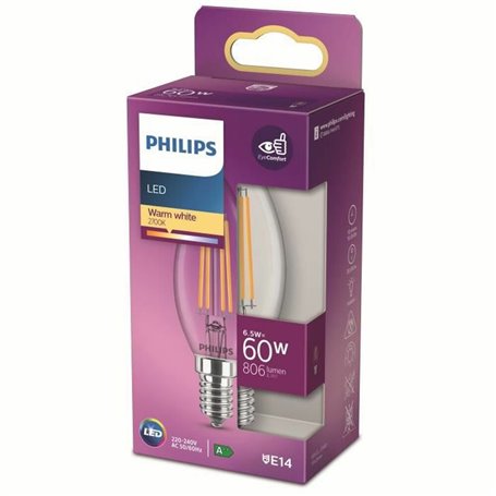 Ampoule LED Bougie Philips Equivalent E14 60 W 30,99 €