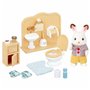 Figurine daction Sylvanian Families Chocolate Rabbit and Toilet Set 45,99 €