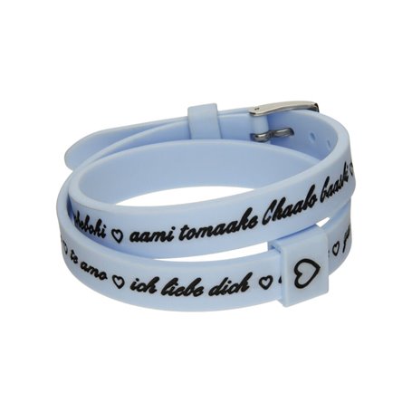 Bracelet Femme il mezzometro I LOVE YOU SILVER - BRACCIALE IN SILICONE/S 35,99 €