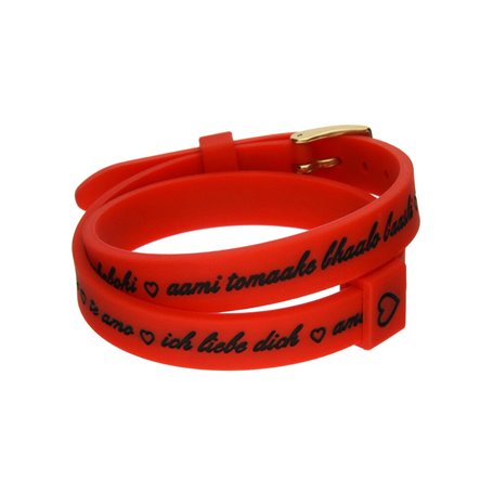 Bracelet Femme il mezzometro I LOVE YOU GOLD - BRACCIALE IN SILICONE/SIL 35,99 €