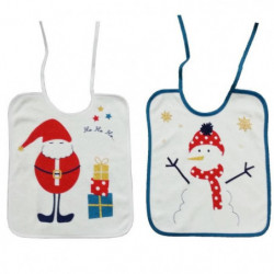 Babycalin Lot de 2 Bavoirs 1er /Âge Lapin 25 x 38 cm