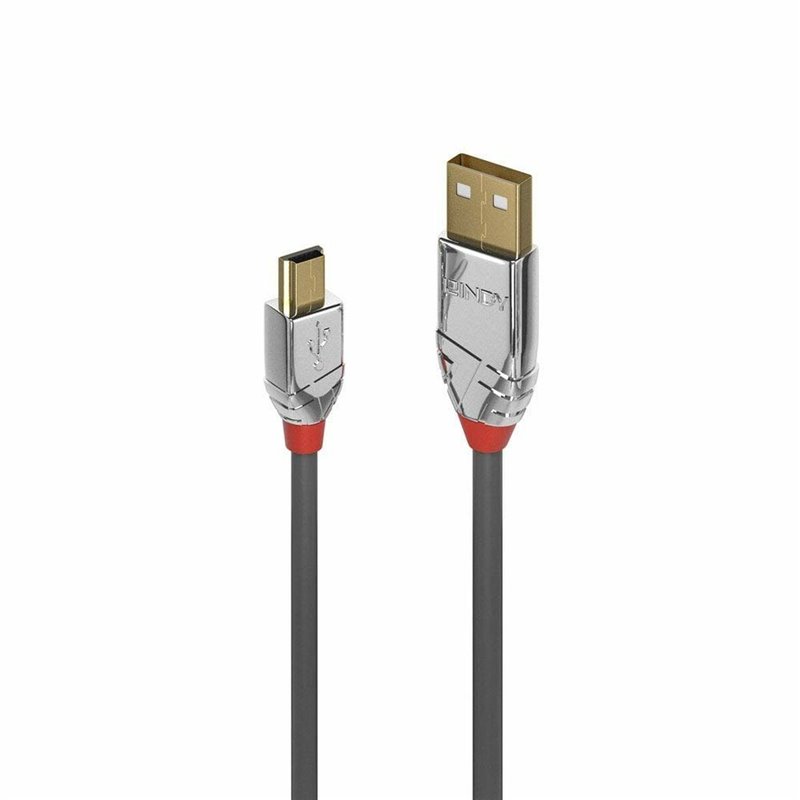 Lindy 36633 câble USB 3 m USB 2.0 USB A Mini-USB B Gris