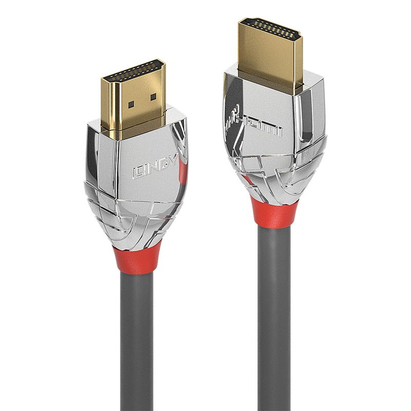 Lindy 37870 câble HDMI 0,5 m HDMI Type A (Standard) Noir, Argent