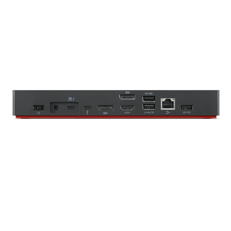 Image secondaire de Lenovo 40B00300EU station d'accueil Avec fil Thunderbolt 4 Noir, Rouge