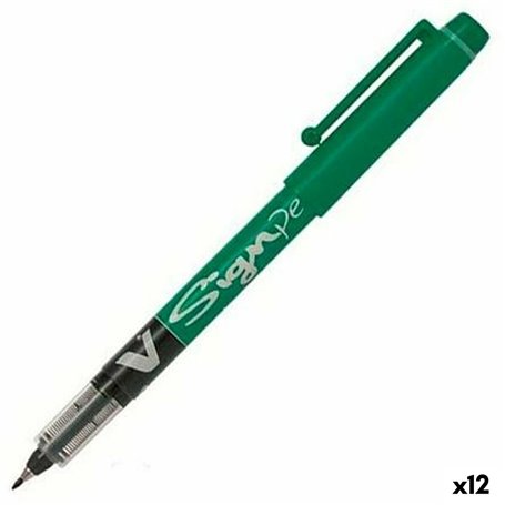 stylo à encre liquide Pilot V Sign Vert 0,6 mm (12 Unités) 30,99 €