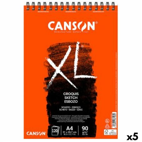 Bloc-notes Canson XL Esboso 20 Volets A4 5 Unités 90 g/m² Blanc Naturel 52,99 €