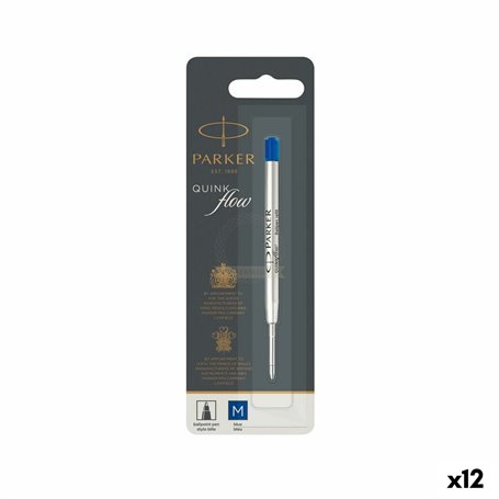 Recharge pour stylo Parker Quink Flow Bleu (12 Unités) 68,99 €