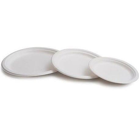 Assiette Jetable ø 22,5 cm Blanc Biodégradable 50 Unités 24,99 €
