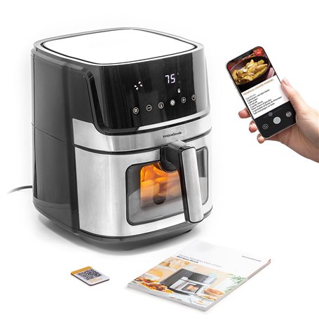 Friteuse sans Huile InnovaGoods Window Acier inoxydable Noir 6,5 L 1700  151,99 €