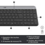 Logitech - Ensemble Clavier + Souris sans Fil et silencieux MK470 Ultra- 65,99 €