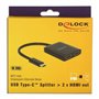 Adaptateur USB C vers HDMI DELOCK 87719 10 cm