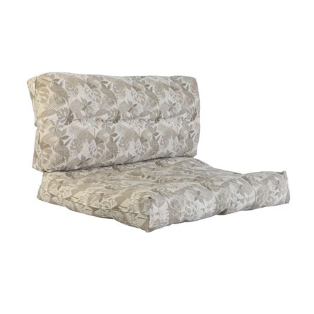 Coussin DKD Home Decor De Sol Gris Marron Clair Aluminium Feuille d'une 