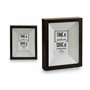 Porte photos mural Bois Verre Brun foncé 5 x 27,1 x 22,5 cm (8 Unités)