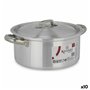 Casserole avec Couvercle Argenté Aluminium 3 L (10 Unités)