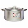 Casserole avec Couvercle Argenté Aluminium 20 L (3 Unités)