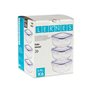 Ensemble de Boîtes à Lunch Hermétique Bleu Transparent Plastique 900 ml
