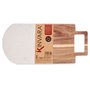 Planche à découper Blanc Marbre Bois d'acacia 18 x 1,5 x 38 cm (8 Unités