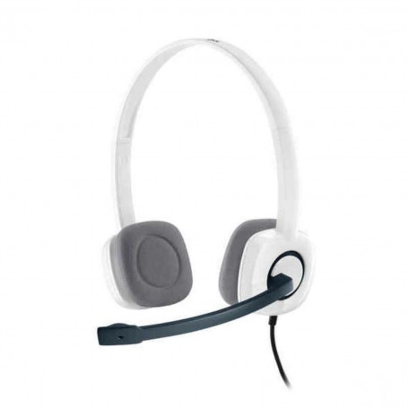 Casques avec Microphone Logitech 981-000350 Blanc