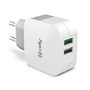 Chargeur mural 2 en 1 Celly 17 W Blanc