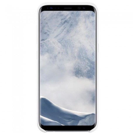 Samsung Coque Silicone S8+ Blanc
