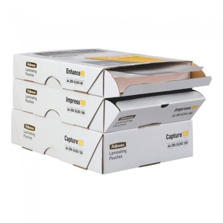 Couvertures de plastification Fellowes 5452103 Transparent A4 100 Unités (100 Unités)